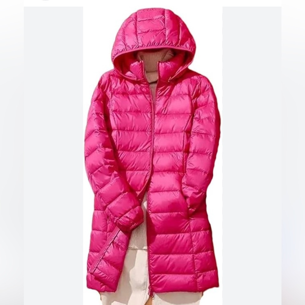 Calvin Klein Collection Fuchsia Puffer Coat